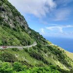 Bergachtig landschap van het Caribische eiland Saba