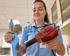 Nina van Deventer Ergotherapeut aan het werk